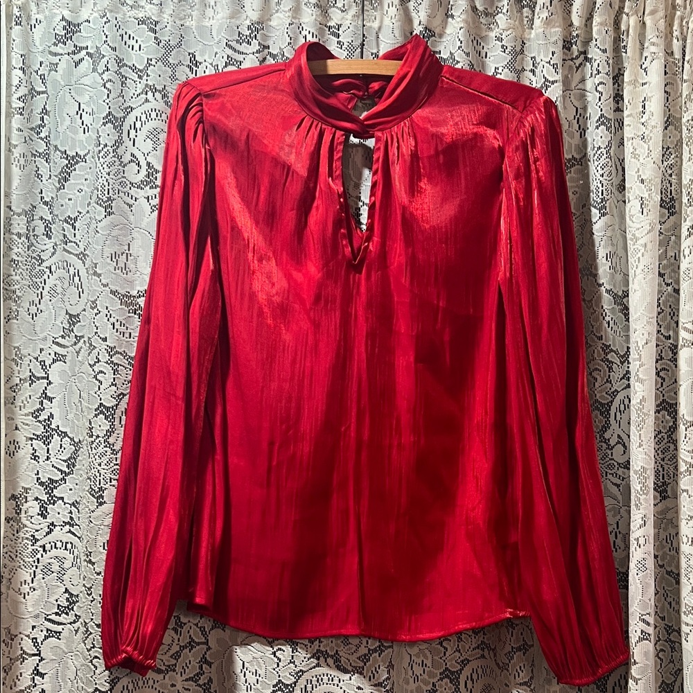 Nine West Elegant Red Women's Top Size Large